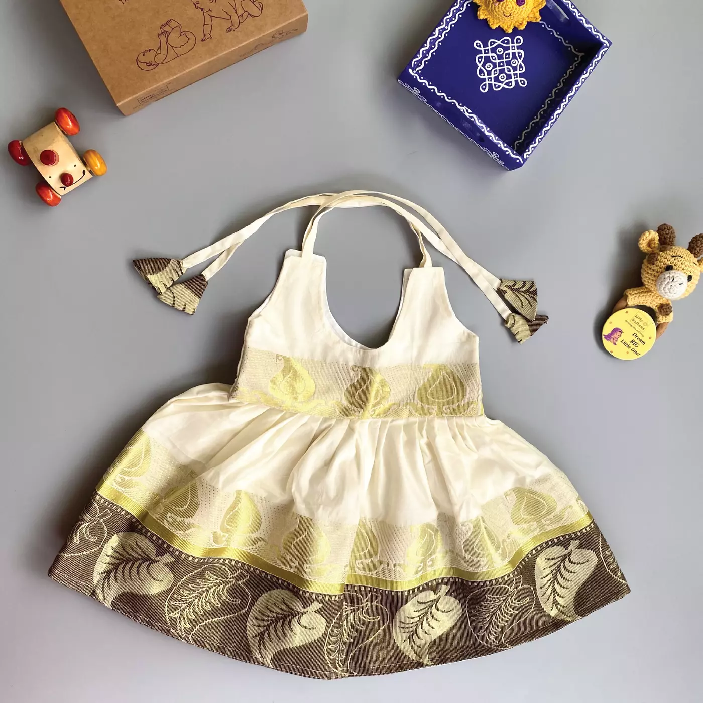 Newborn Baby Girl Cotton Dress (6-12 months) 6130 Newborn Baby Girl Cotton Dress (6-12 months) 6130