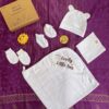Little Sudhams Muslin Baby Gift Set - Plain White