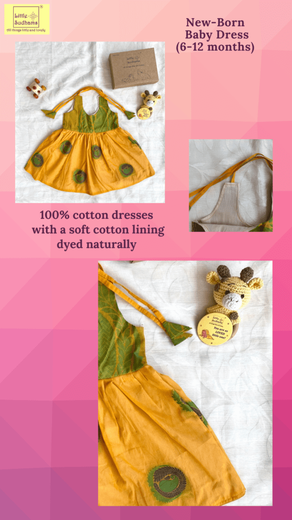 Traditional Newborn Baby Cotton Dress from Little Sudhams