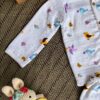 Muslin Full Sleeve Toddler Set Birds & Butterflies